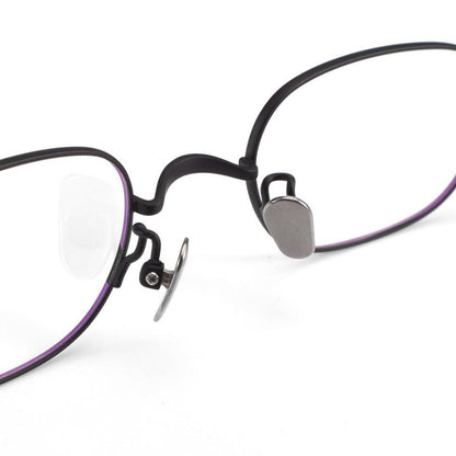Japanese Small Square Titanium Glasses | Ultra Lightweight 48mm Prescription Eyeglasses for Small Faces GWS503 - HP eyeglasses