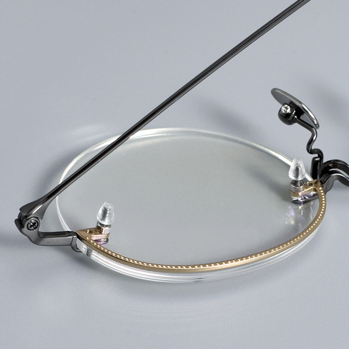 Japanese Style Round Rimless Glasses | Pure Titanium Designer Optical Frame for Small Faces 80876 - HP eyeglasses