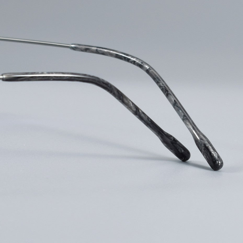 Japanese Style Round Rimless Glasses | Pure Titanium Designer Optical Frame for Small Faces 80876 - HP eyeglasses