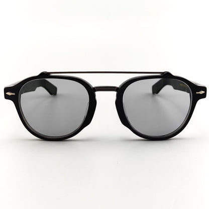 JMM Double Bridge Thick Acetate Eyeglass Frame | Unisex Aviator Blue Light Blocking Glasses for High Prescription - HP eyeglasses