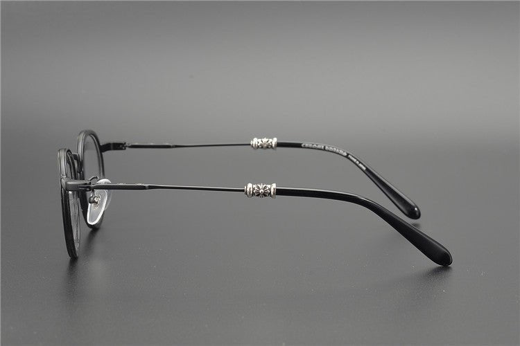 JUCIFER Chrome Hearts - Inspired Vintage Round Glasses – Japanese Gothic Eyewear with Premium Titanium Frame - HP eyeglasses