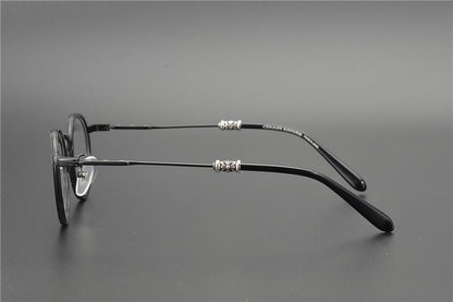 JUCIFER Chrome Hearts - Inspired Vintage Round Glasses – Japanese Gothic Eyewear with Premium Titanium Frame - HP eyeglasses