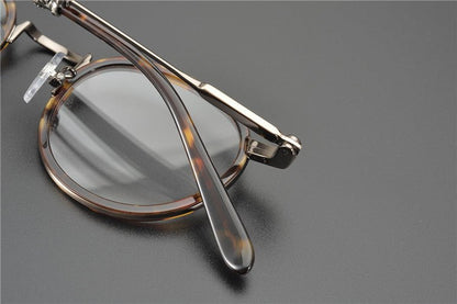 JUCIFER Chrome Hearts - Inspired Vintage Round Glasses – Japanese Gothic Eyewear with Premium Titanium Frame - HP eyeglasses