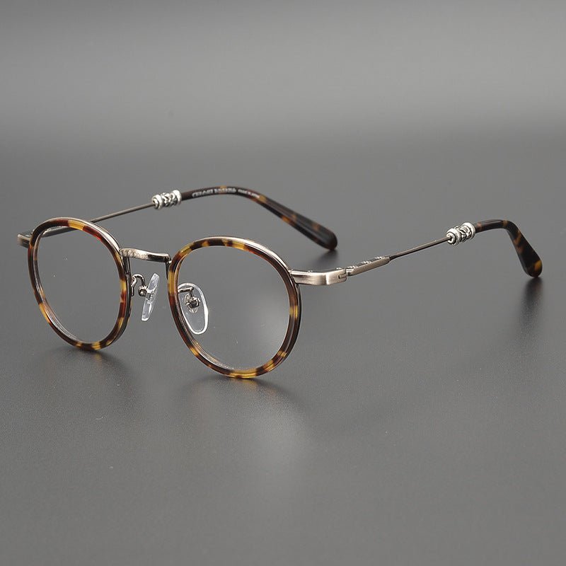 JUCIFER Chrome Hearts - Inspired Vintage Round Glasses – Japanese Gothic Eyewear with Premium Titanium Frame - HP eyeglasses