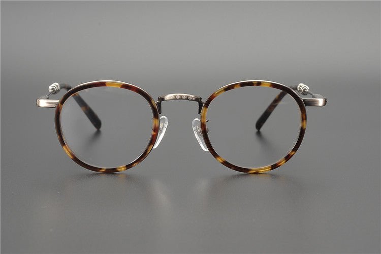 JUCIFER Chrome Hearts - Inspired Vintage Round Glasses – Japanese Gothic Eyewear with Premium Titanium Frame - HP eyeglasses
