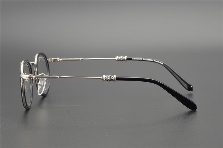 JUCIFER Chrome Hearts - Inspired Vintage Round Glasses – Japanese Gothic Eyewear with Premium Titanium Frame - HP eyeglasses