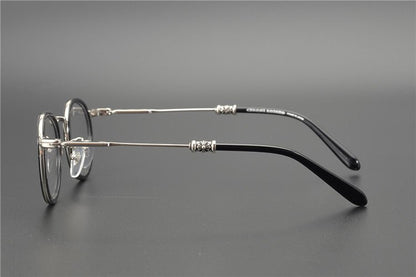 JUCIFER Chrome Hearts - Inspired Vintage Round Glasses – Japanese Gothic Eyewear with Premium Titanium Frame - HP eyeglasses