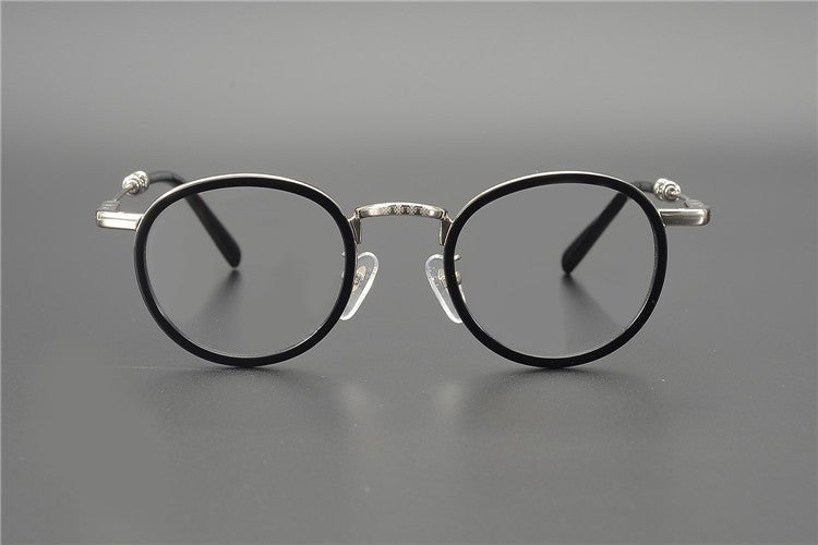 JUCIFER Chrome Hearts - Inspired Vintage Round Glasses – Japanese Gothic Eyewear with Premium Titanium Frame - HP eyeglasses
