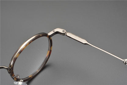 JUCIFER Chrome Hearts - Inspired Vintage Round Glasses – Japanese Gothic Eyewear with Premium Titanium Frame - HP eyeglasses