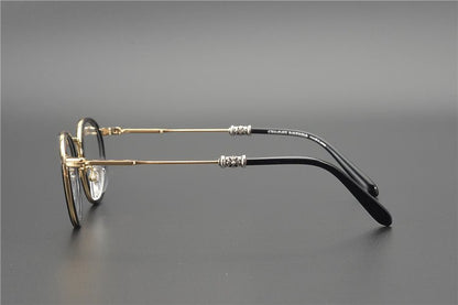 JUCIFER Chrome Hearts - Inspired Vintage Round Glasses – Japanese Gothic Eyewear with Premium Titanium Frame - HP eyeglasses