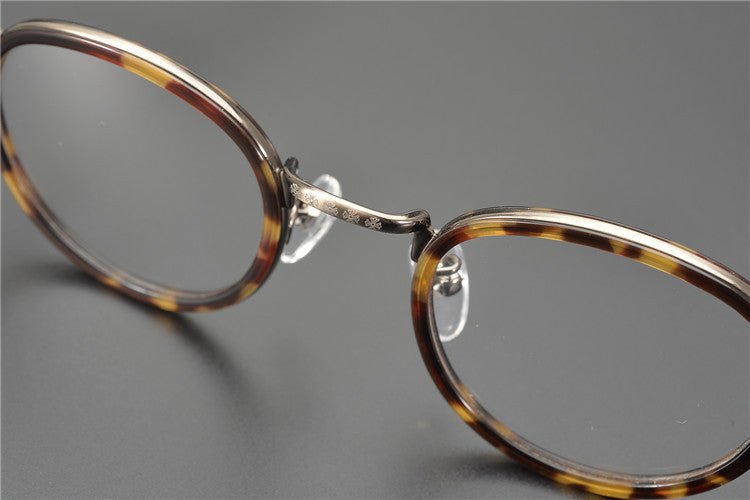 JUCIFER Chrome Hearts - Inspired Vintage Round Glasses – Japanese Gothic Eyewear with Premium Titanium Frame - HP eyeglasses
