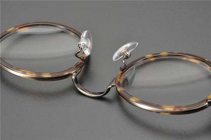 JUCIFER Chrome Hearts - Inspired Vintage Round Glasses – Japanese Gothic Eyewear with Premium Titanium Frame - HP eyeglasses