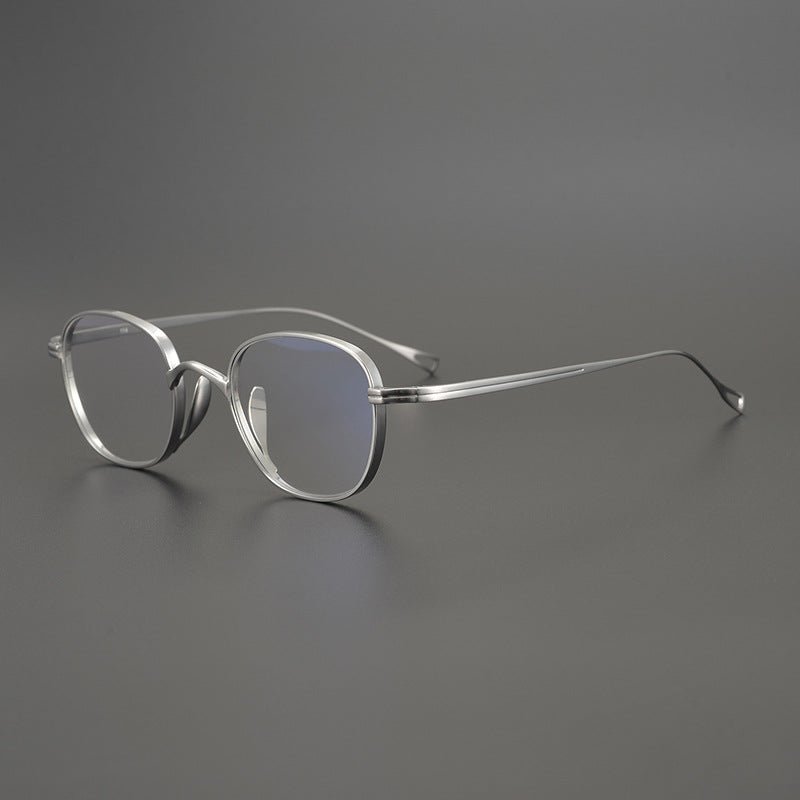 KameManNen Style 114 Pure Titanium Rectangular Eyeglass Frame | Lightweight Full Rim Glasses for High Prescription & Daily Wear - HP eyeglasses