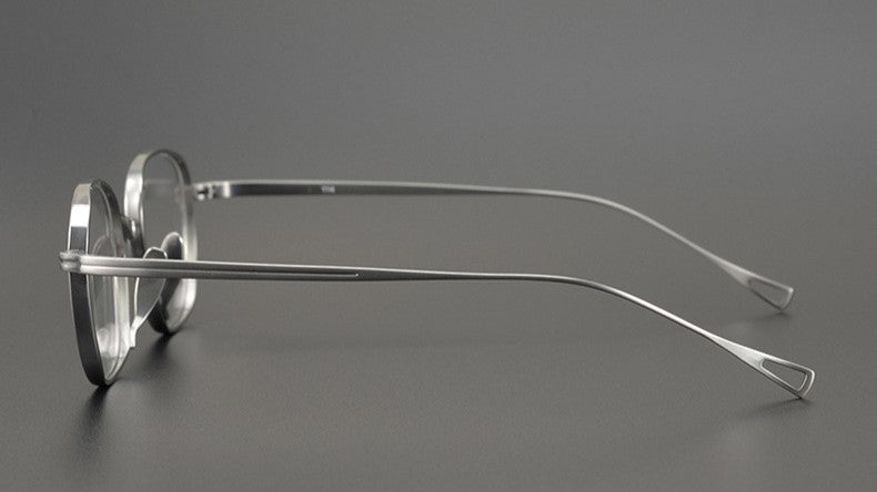 KameManNen Style 114 Pure Titanium Rectangular Eyeglass Frame | Lightweight Full Rim Glasses for High Prescription & Daily Wear - HP eyeglasses