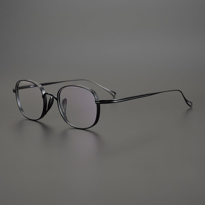 KameManNen Style 114 Pure Titanium Rectangular Eyeglass Frame | Lightweight Full Rim Glasses for High Prescription & Daily Wear - HP eyeglasses