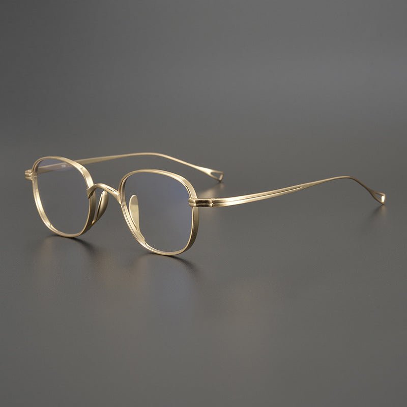 KameManNen Style 114 Pure Titanium Rectangular Eyeglass Frame | Lightweight Full Rim Glasses for High Prescription & Daily Wear - HP eyeglasses