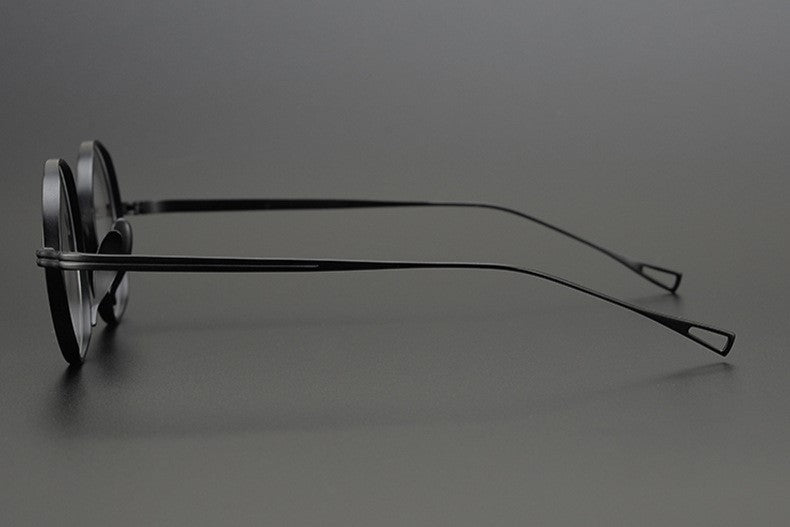 KameManNen Style 99 Round Titanium Eyeglasses Frame | Japanese Retro Small Round Glasses | Lightweight Pure Titanium Optical Frame for High Prescription & Blue Light Lenses - HP eyeglasses