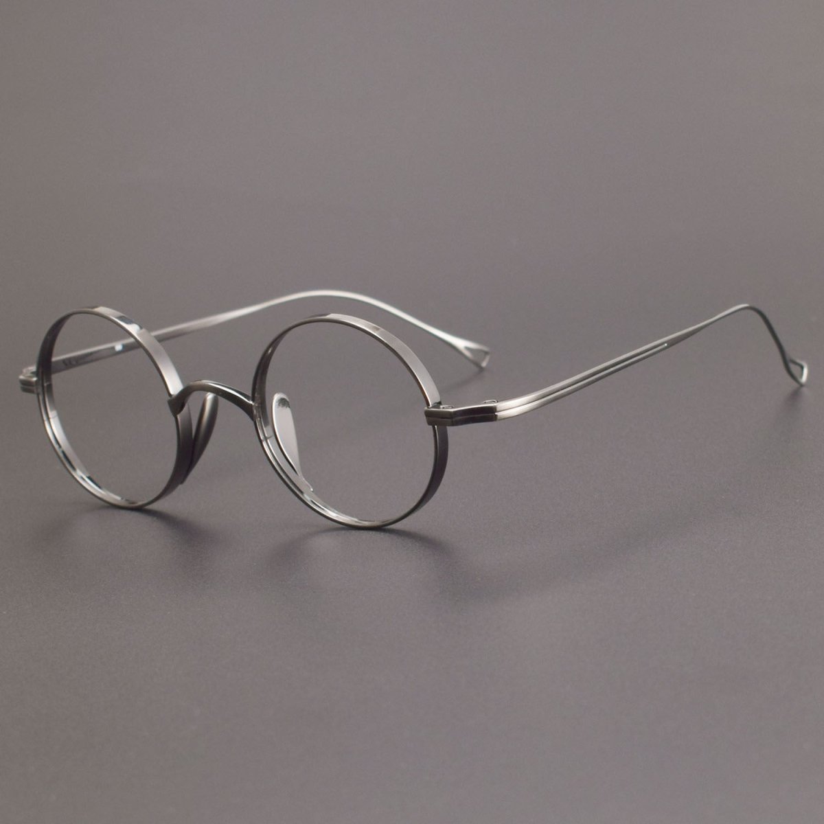 KameManNen Style 99 Round Titanium Eyeglasses Frame | Japanese Retro Small Round Glasses | Lightweight Pure Titanium Optical Frame for High Prescription & Blue Light Lenses - HP eyeglasses