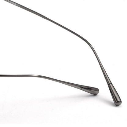 KameManNen Style KMN - 1112 Browline Titanium Eyeglasses | Japanese Minimalist Pure Titanium Frame with Acetate Rim | Lightweight Square Full - Rim Glasses for High Prescription - HP eyeglasses