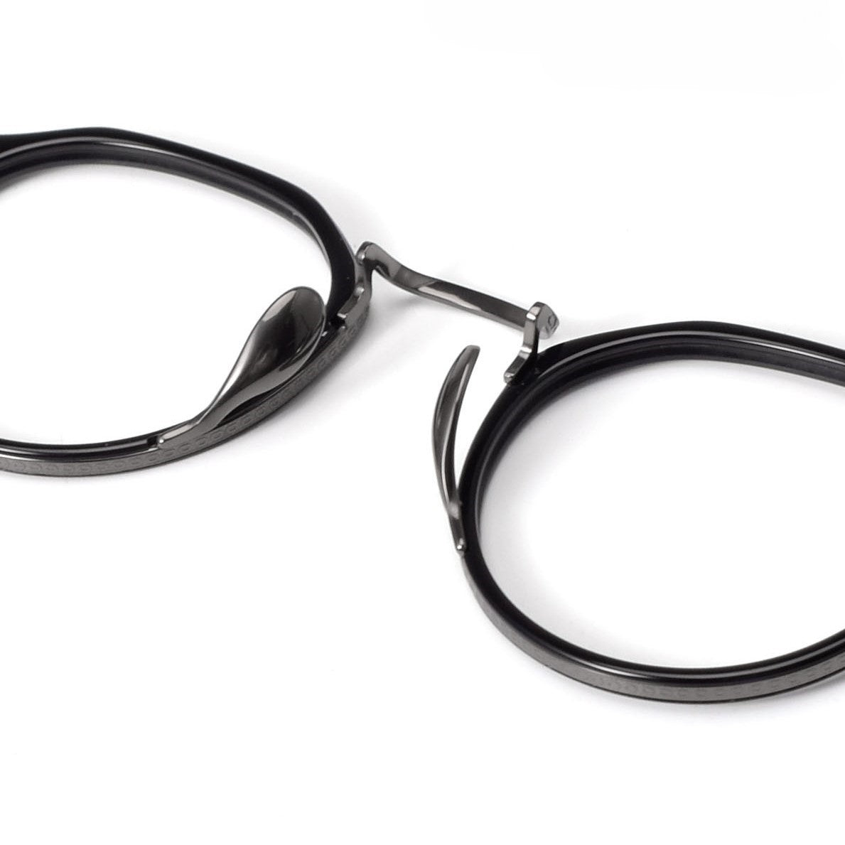 KameManNen Style KMN1113 Pure Titanium Eyeglass Frame | Retro Tortoiseshell Acetate Polygon Glasses – Lightweight Vintage Full Frame for Men & Women - HP eyeglasses