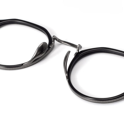 KameManNen Style KMN1113 Pure Titanium Eyeglass Frame | Retro Tortoiseshell Acetate Polygon Glasses – Lightweight Vintage Full Frame for Men & Women - HP eyeglasses