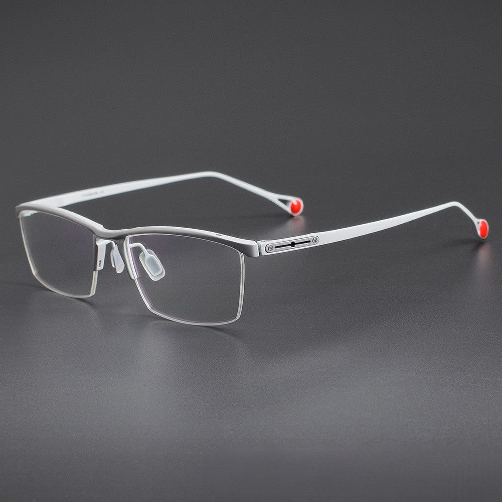 KO - 116 Titanium Semi - Rimless Business Glasses – Okuyama Same Style Lightweight Half Frame Eyewear for Men & Women - HP eyeglasses