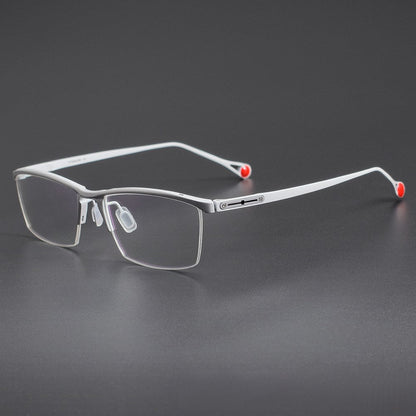 KO - 116 Titanium Semi - Rimless Business Glasses – Okuyama Same Style Lightweight Half Frame Eyewear for Men & Women - HP eyeglasses