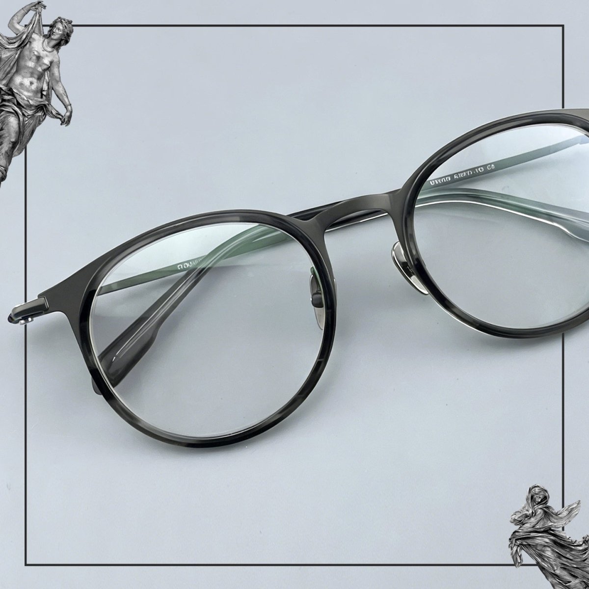 Large Size Pure Titanium Round Glasses Frame Ultra Lightweight Men’s Eyeglasses Wide Fit Japanese Style Optical Frame 0056 - HP eyeglasses