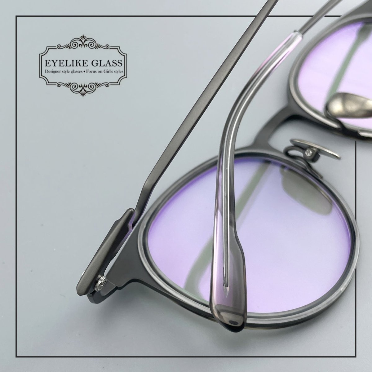 Large Size Pure Titanium Round Glasses Frame Ultra Lightweight Men’s Eyeglasses Wide Fit Japanese Style Optical Frame 0056 - HP eyeglasses