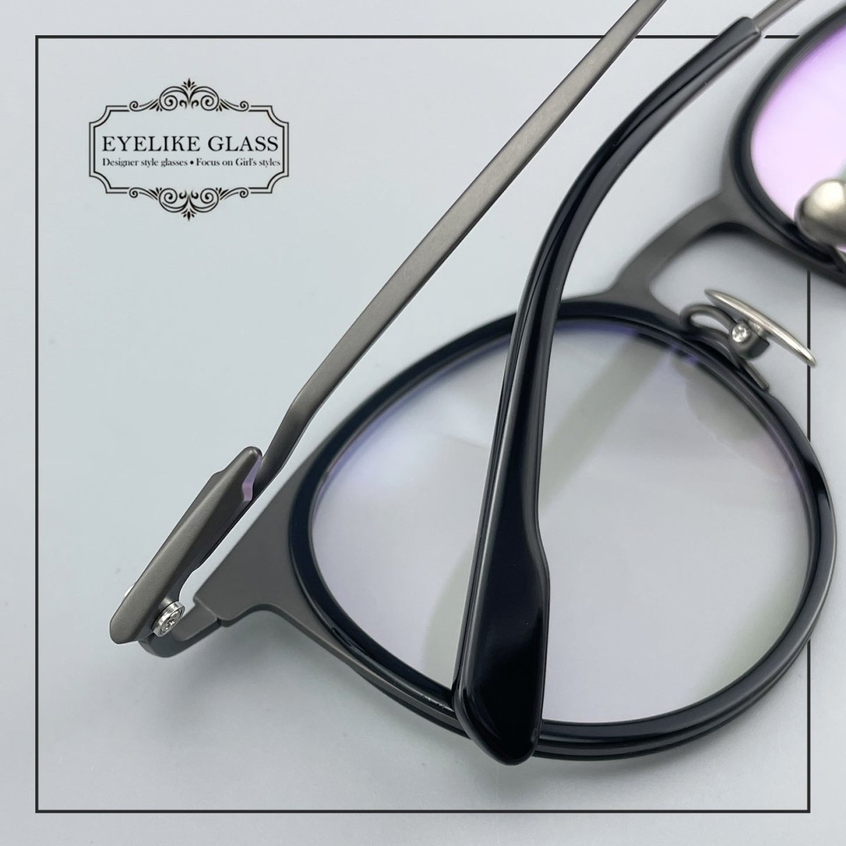 Large Size Pure Titanium Round Glasses Frame Ultra Lightweight Men’s Eyeglasses Wide Fit Japanese Style Optical Frame 0056 - HP eyeglasses