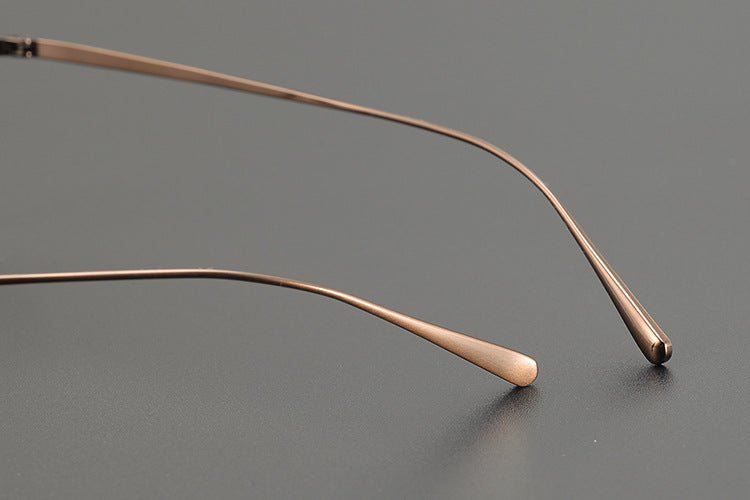 Lightweight Titanium Round Glasses – Retro Purple & Green Full Frame Gothic Style - HP eyeglasses