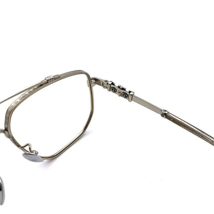 Limited Edition Chrome Hearts Style Aviator Glasses – Oversized Full Frame Double Bridge Eyewear with Vintage Engraved Details CH8077 - HP eyeglasses