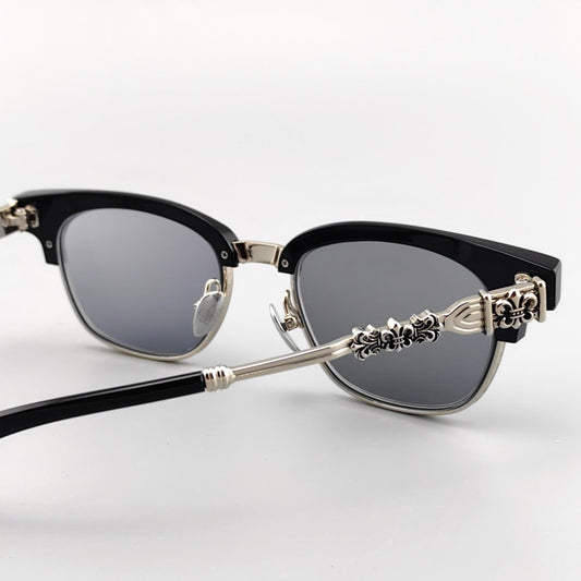 Limited Edition Handcrafted Browline Eyeglass Frame | Gothic Carved Acetate – CH8224 - HP eyeglasses