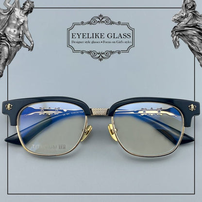 Limited Edition Handcrafted Browline Eyeglass Frame | Gothic Carved Acetate – CH8224 - HP eyeglasses