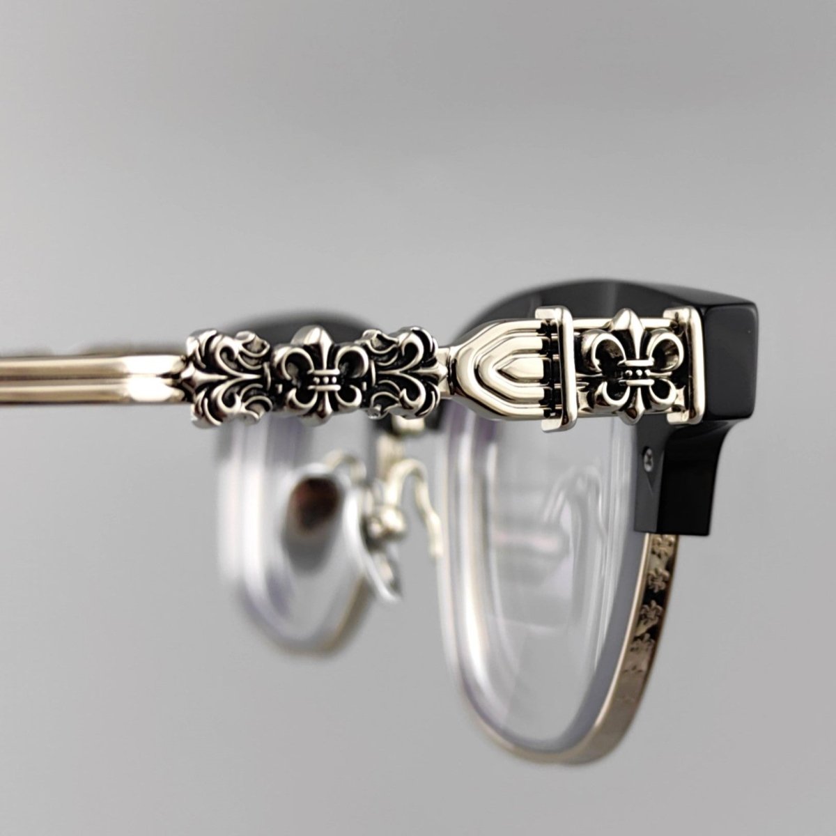 Limited Edition Handcrafted Browline Eyeglass Frame | Gothic Carved Acetate – CH8224 - HP eyeglasses