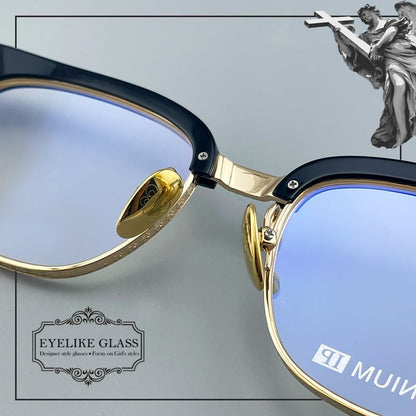 Limited Edition Handcrafted Browline Eyeglass Frame | Gothic Carved Acetate – CH8224 - HP eyeglasses