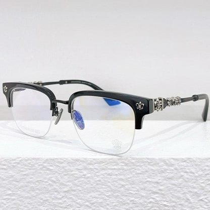 Limited Edition Handcrafted Browline Eyeglass Frame | Gothic Carved Acetate – CH8224 - HP eyeglasses