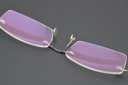 Lindberg - Inspired 925 Silver & Titanium Rimless Eyeglasses – Ultra - Lightweight, No - Screw Frame for Men | Master - Crafted Minimalist Design - HP eyeglasses