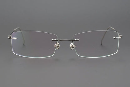 Lindberg - Inspired 925 Silver & Titanium Rimless Eyeglasses – Ultra - Lightweight, No - Screw Frame for Men | Master - Crafted Minimalist Design - HP eyeglasses