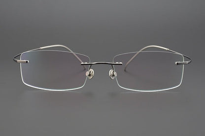 Lindberg - Inspired 925 Silver & Titanium Rimless Eyeglasses – Ultra - Lightweight, No - Screw Frame for Men | Master - Crafted Minimalist Design - HP eyeglasses