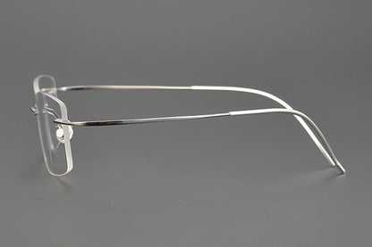 Lindberg - Inspired 925 Silver & Titanium Rimless Eyeglasses – Ultra - Lightweight, No - Screw Frame for Men | Master - Crafted Minimalist Design - HP eyeglasses