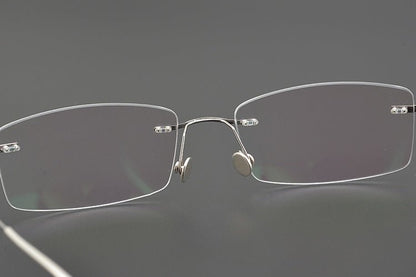 Lindberg - Inspired 925 Silver & Titanium Rimless Eyeglasses – Ultra - Lightweight, No - Screw Frame for Men | Master - Crafted Minimalist Design - HP eyeglasses