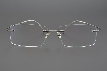 Lindberg - Inspired 925 Silver & Titanium Rimless Eyeglasses – Ultra - Lightweight, No - Screw Frame for Men | Master - Crafted Minimalist Design - HP eyeglasses