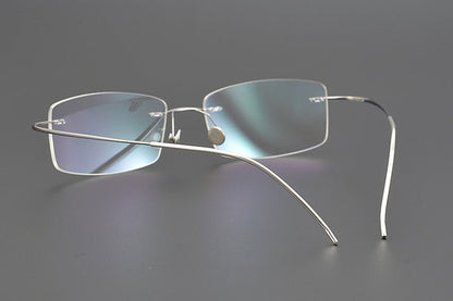 Lindberg - Inspired 925 Silver & Titanium Rimless Eyeglasses – Ultra - Lightweight, No - Screw Frame for Men | Master - Crafted Minimalist Design - HP eyeglasses
