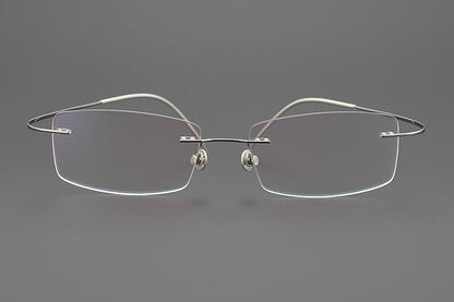 Lindberg - Inspired 925 Silver & Titanium Rimless Eyeglasses – Ultra - Lightweight, No - Screw Frame for Men | Master - Crafted Minimalist Design - HP eyeglasses