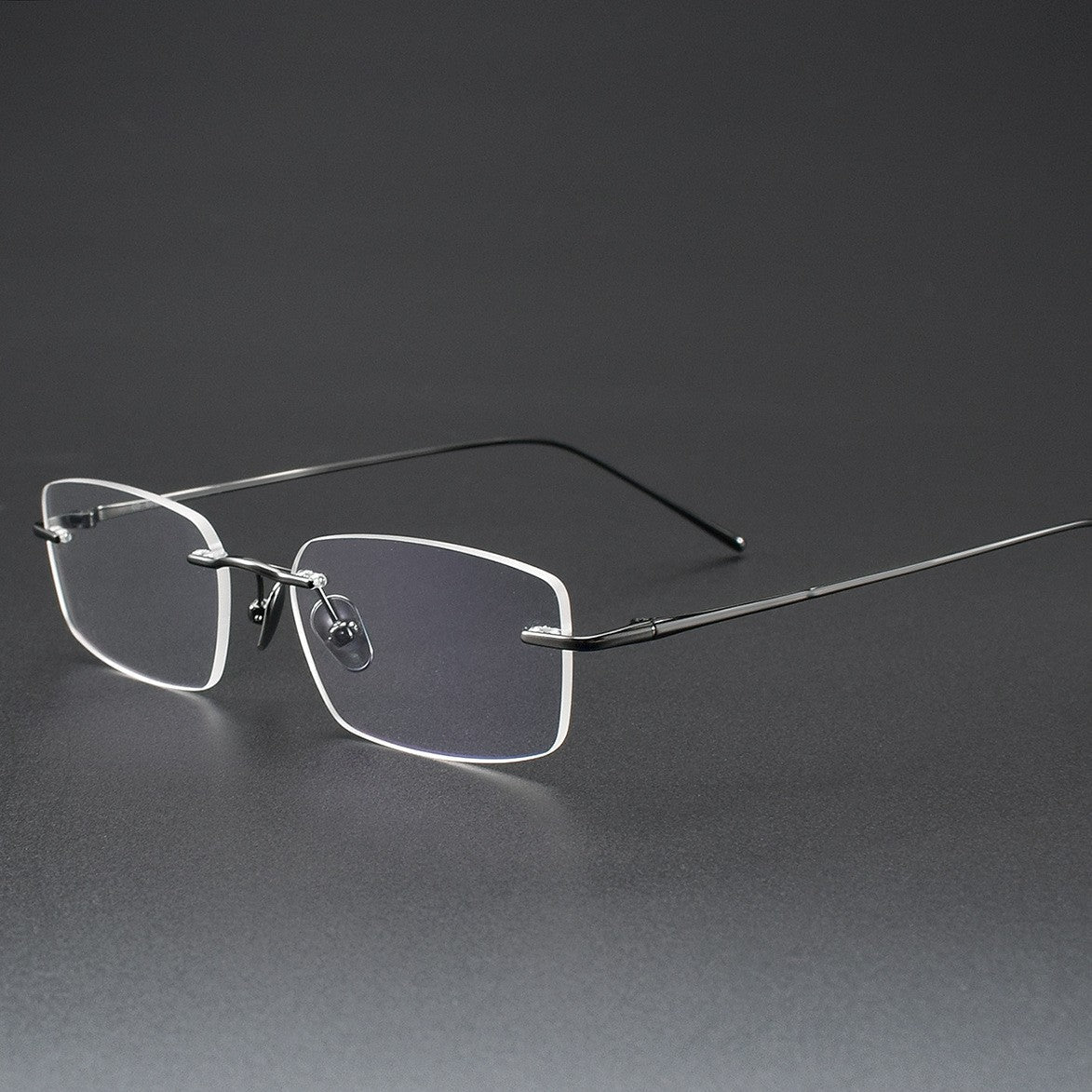 Low-Profile Rimless Glasses | Ultra-Light Pure Titanium Gold Prescription Frame for Men & Women 52021 - HP eyeglasses