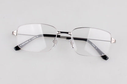 Luxury Cartier - Style Titanium Eyeglasses Frame Square Full Rim Lightweight Business Optical Glasses 16g CT0554O - HP eyeglasses