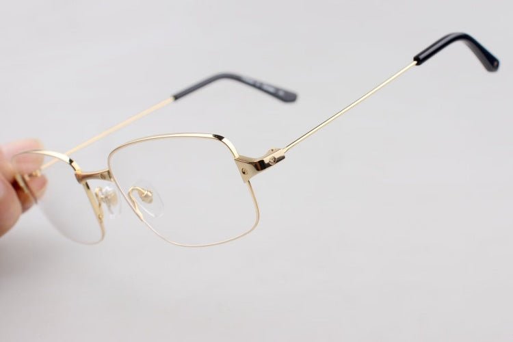 Luxury Cartier - Style Titanium Eyeglasses Frame Square Full Rim Lightweight Business Optical Glasses 16g CT0554O - HP eyeglasses