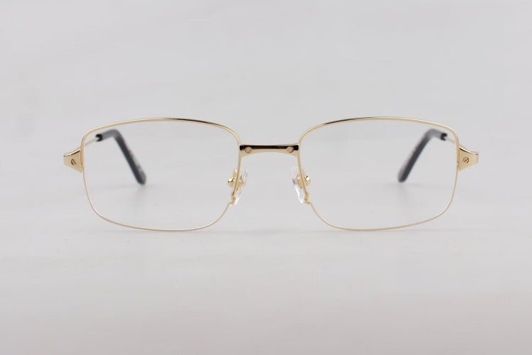 Luxury Cartier - Style Titanium Eyeglasses Frame Square Full Rim Lightweight Business Optical Glasses 16g CT0554O - HP eyeglasses