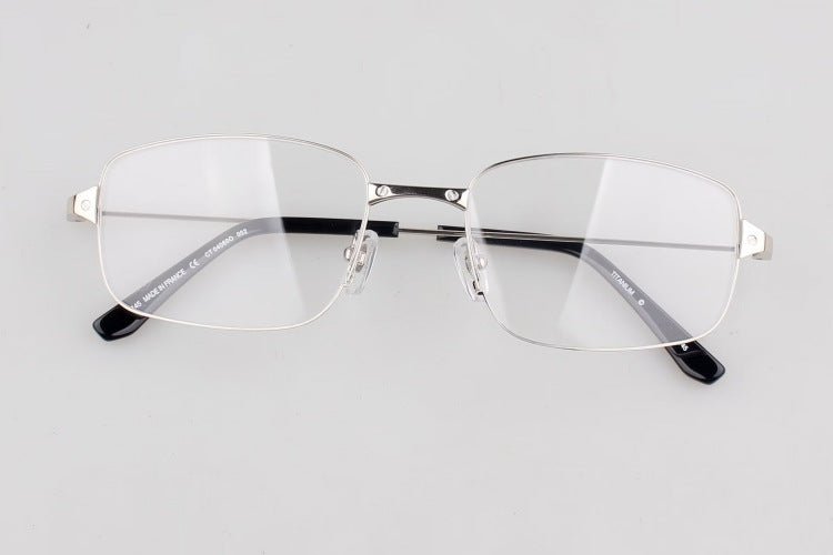 Luxury Cartier - Style Titanium Eyeglasses Frame Square Full Rim Lightweight Business Optical Glasses 16g CT0554O - HP eyeglasses